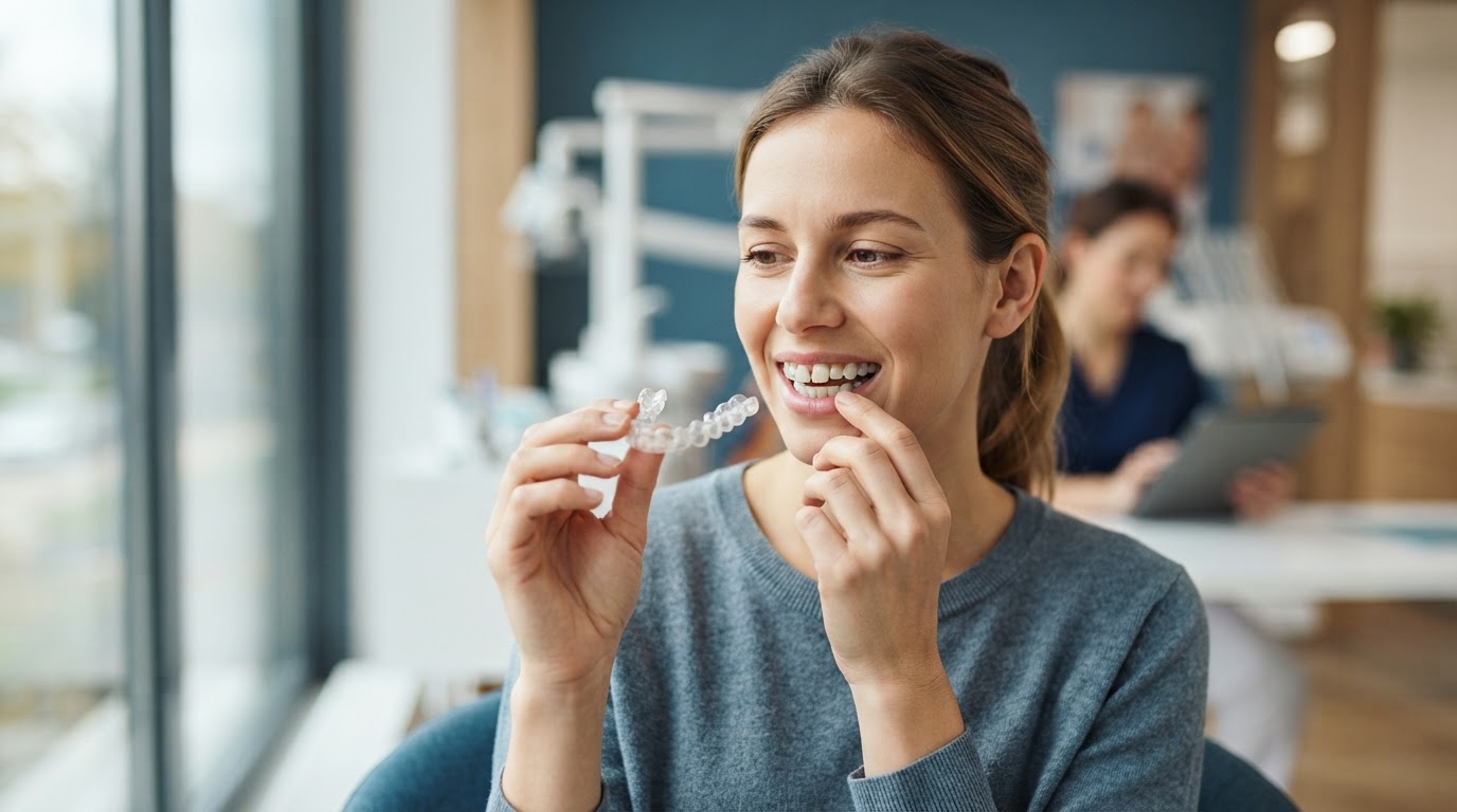 How Clear Aligners Close Gaps Between Teeth Without Metal
